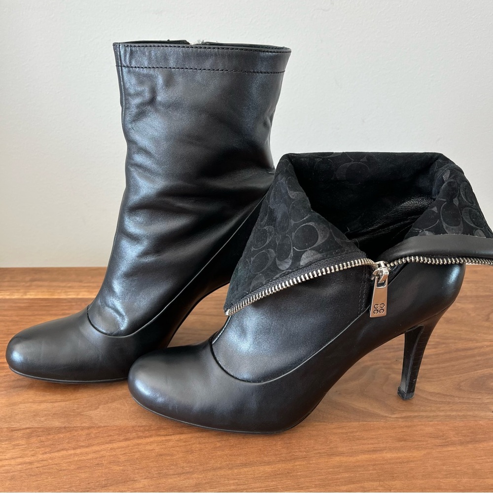 COACH: Bethie Smooth Nappa Ankle Zip Boots: Black: Women's Size 8.5 - Picture 10 of 15
